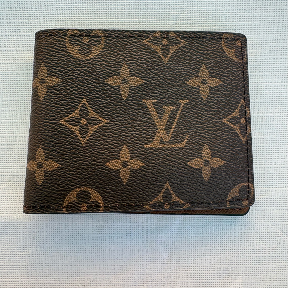 Brown and Tan Monogram Card Holder and money wallet